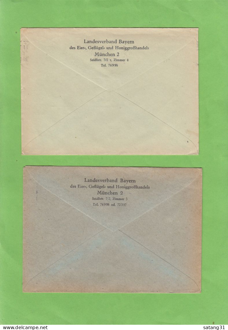 3 BRIEFE MIT STEMPEL ZUM THEMA "POST". - Covers & Documents