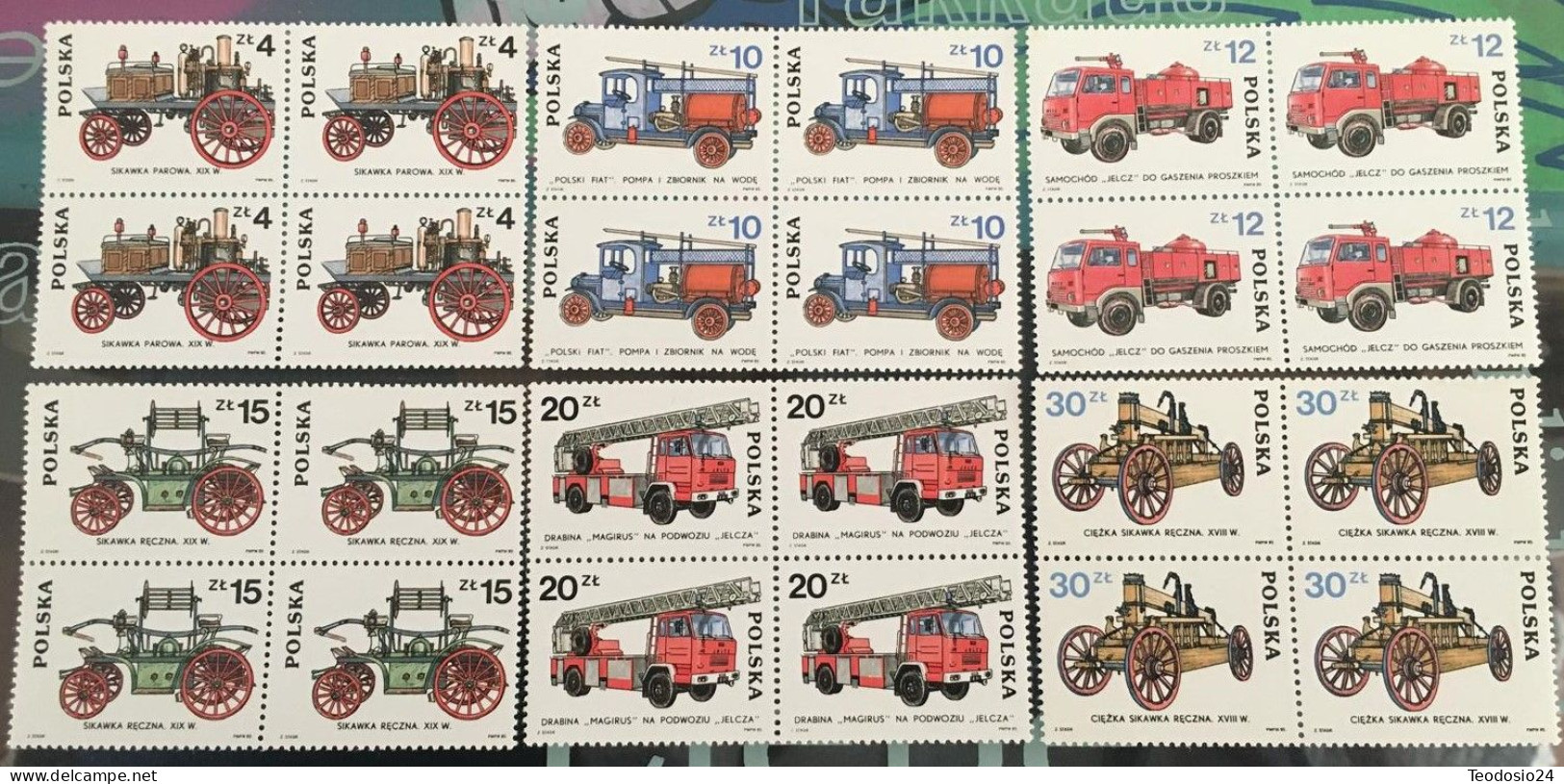 Polonia POLAND 1985 MI  2961- 66 ** Bl4 - Unused Stamps