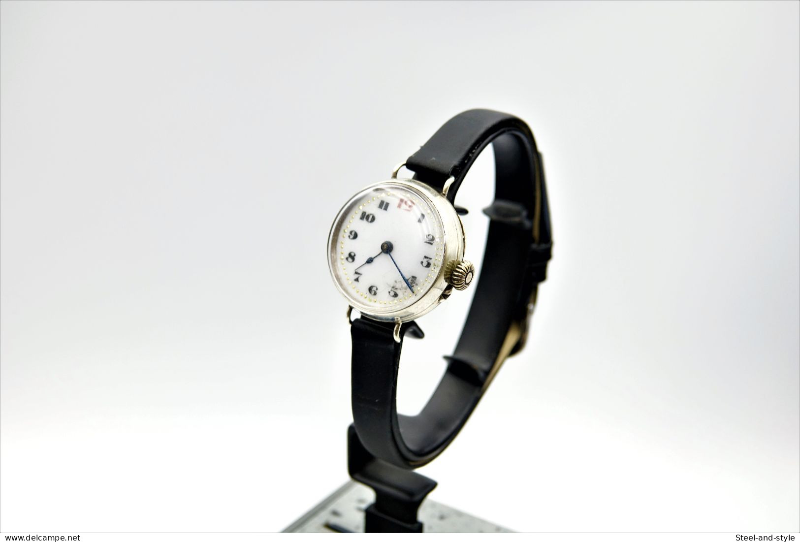 Watches : GS STERLING SILVER TRENCH WW1 - 925 - Case Made In England - Hand wind - Running - 1900's