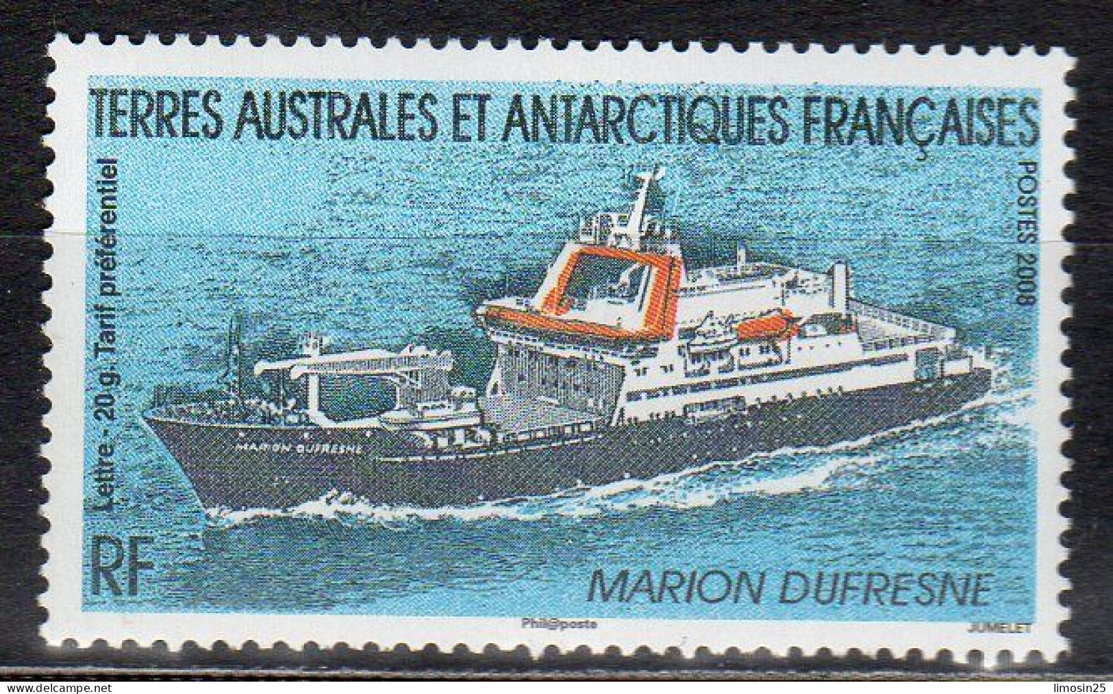 TAAF - Marion Dufresnes - Lettre 20g - 2008 - Other & Unclassified