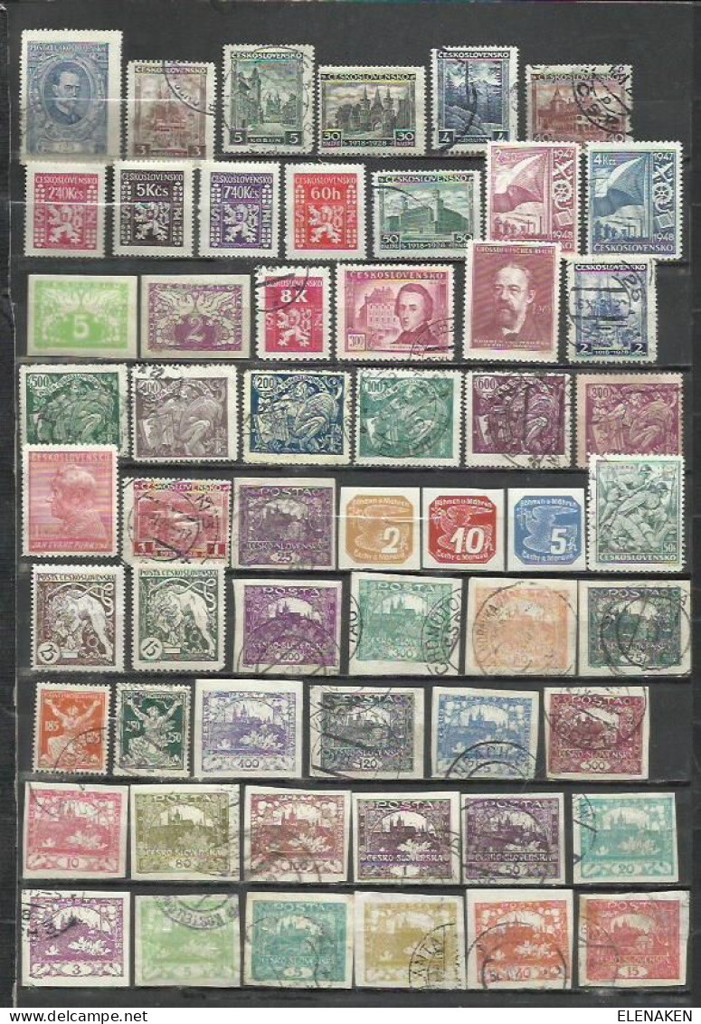 R470Ñ-LOTE ANTIGUOS SELLOS CHECOSLOVAQUIA,SIN TASAR,SIN REPETIDOS,BUENA CALIDAD,VEA IMAGNE REAL. - Used Stamps