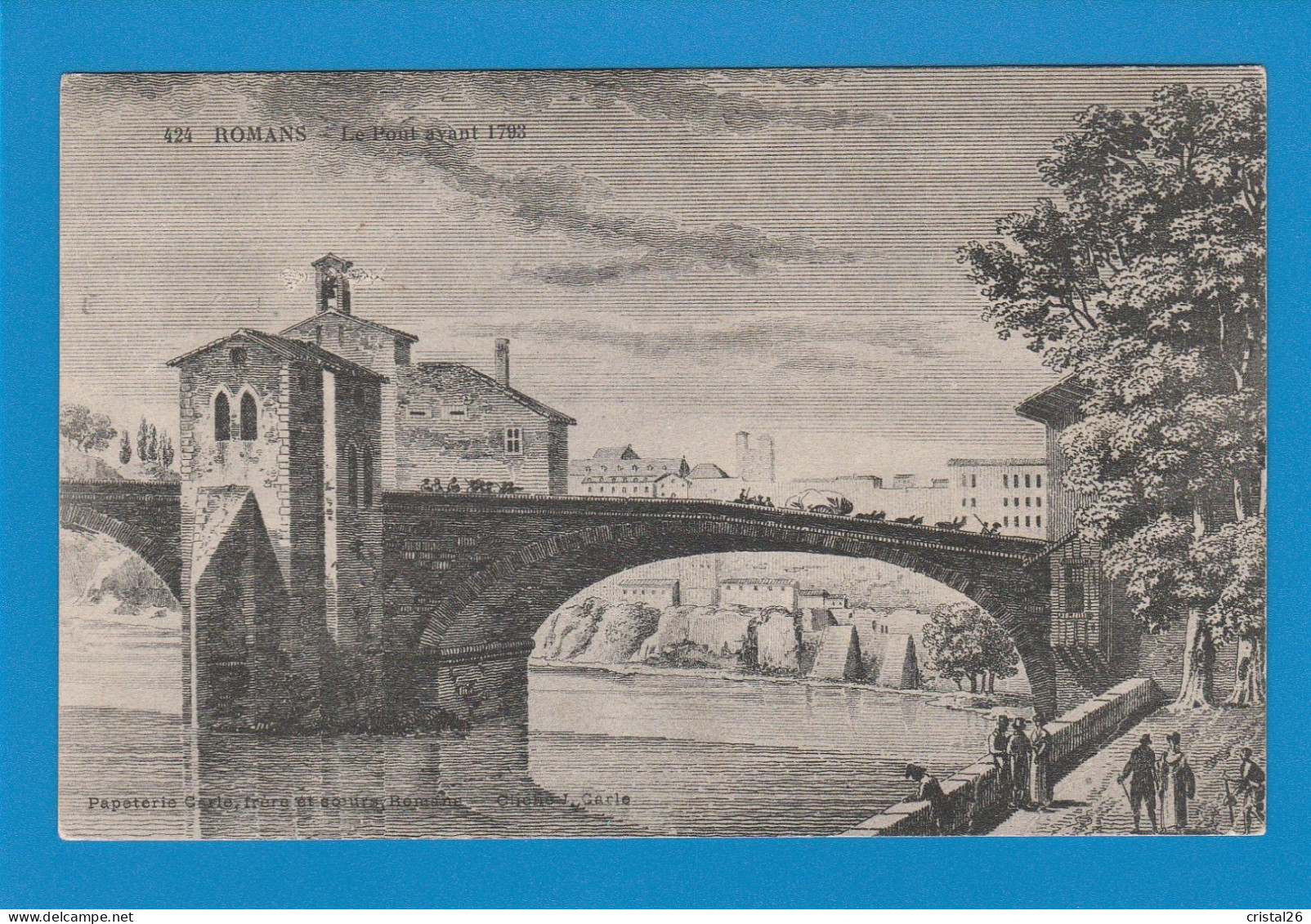 Romans Pont Avant 1793 - Romans Sur Isere