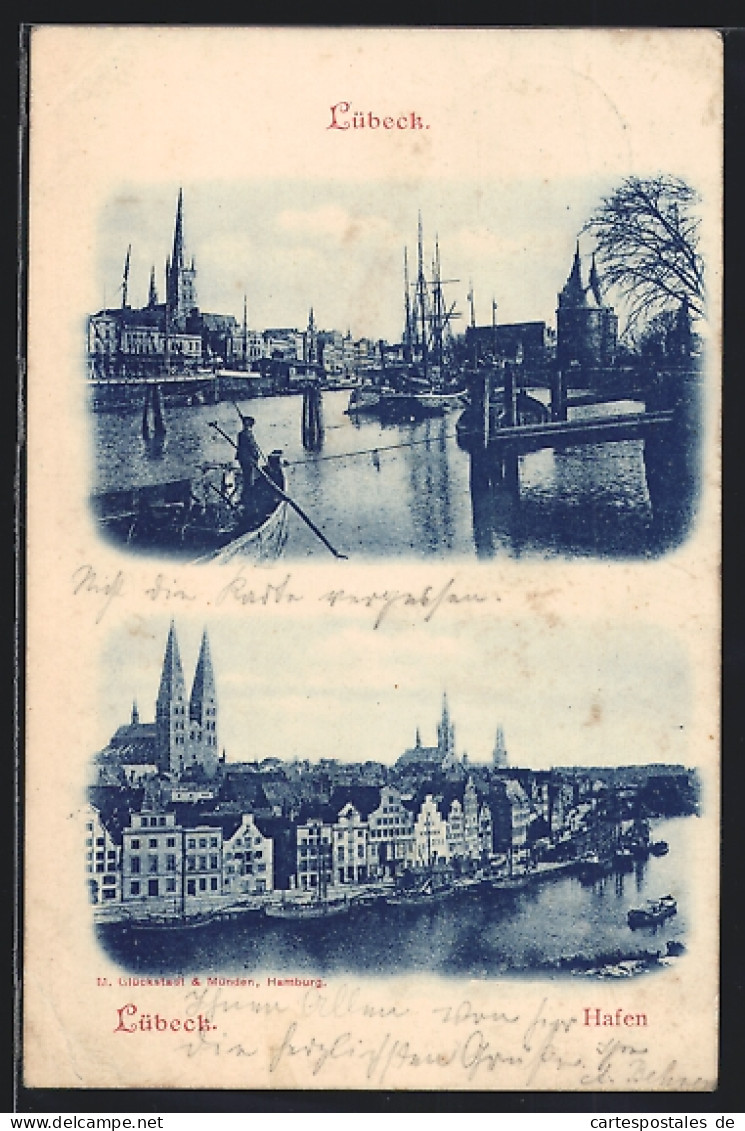 AK Lübeck, Ansichten Vom Hafen  - Luebeck