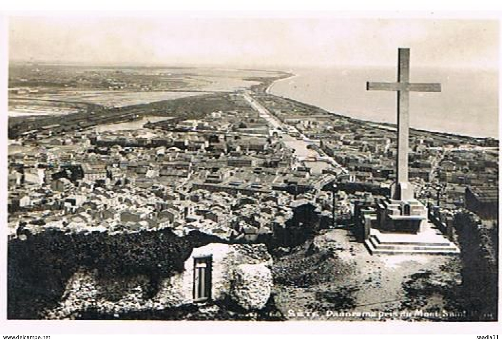 34 SETE CETTE PANORAMA PRIS DU MONT ST CLAIR  9X14 - Sete (Cette)