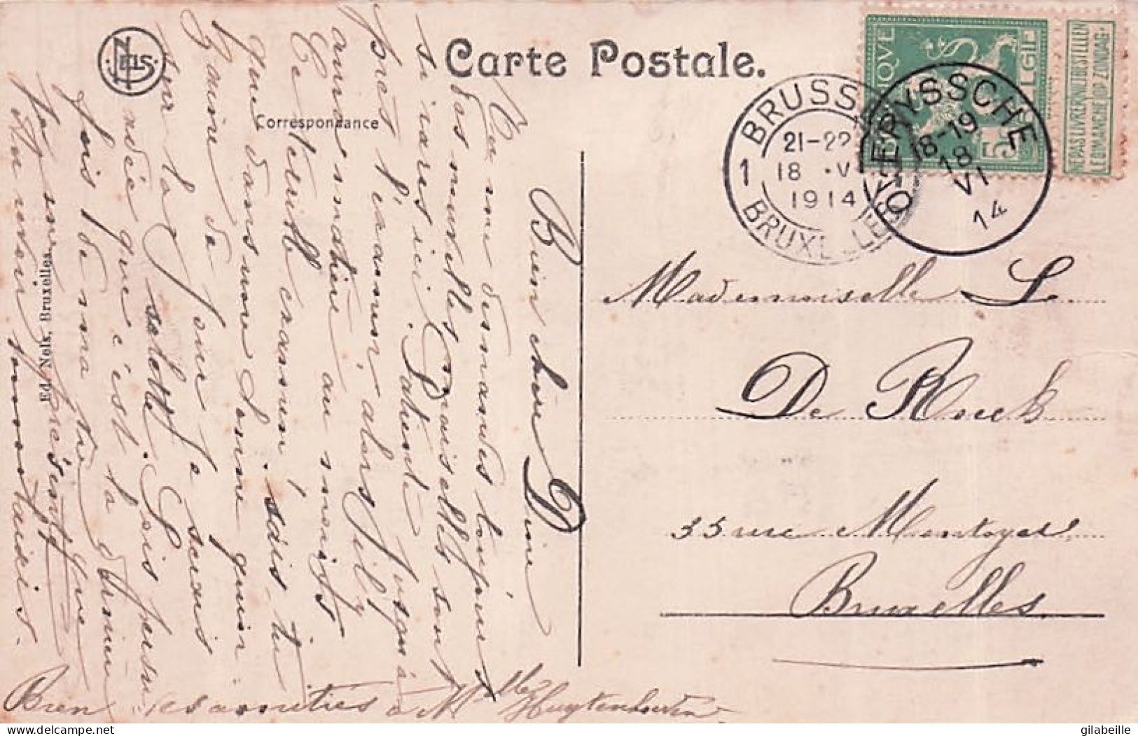OVERYSSCHE (Overijje) - Institut Du Sacré Coeur - La Véranda - 1914 - Overijse
