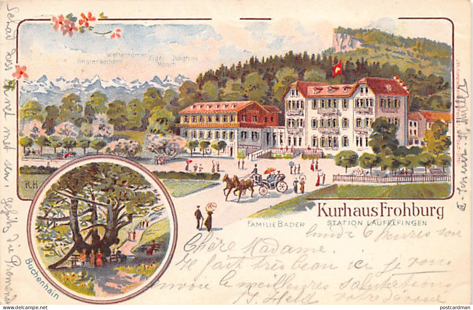 Schweiz - Läufelfingen (BL) Kurhaus Frohburg - Litho - Verlag Trinbach-Olten  - Läufelfingen