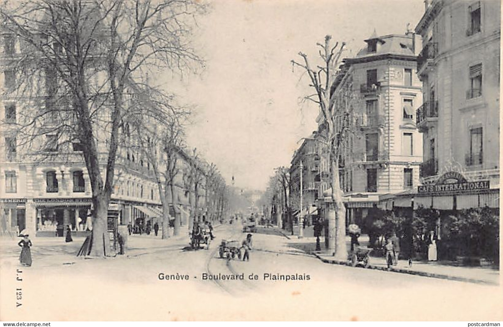 Suisse - Genève - Boulevard De Plainpalais - Café International - The London Store - Cremerie - Calèches - Ed. Jullien F - Genève