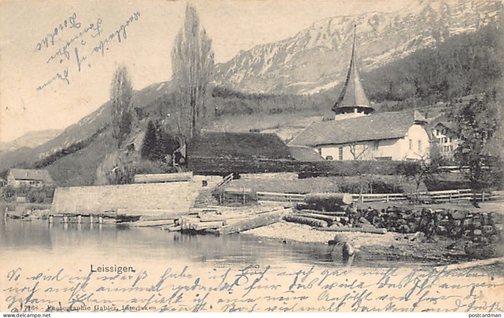 Schweiz - Leissigen (BE ) See - Kirche - Verlag Photographie Gabler 7168 - Leissigen