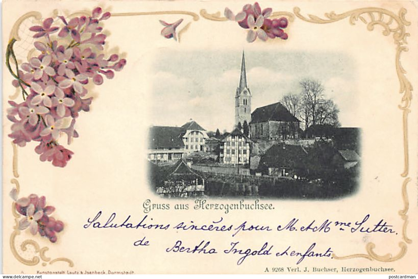 Schweiz - Herzogenbuchsee (BE ) Gruss Aus - Kirche - Verlag J. Buchser 9268 - Herzogenbuchsee