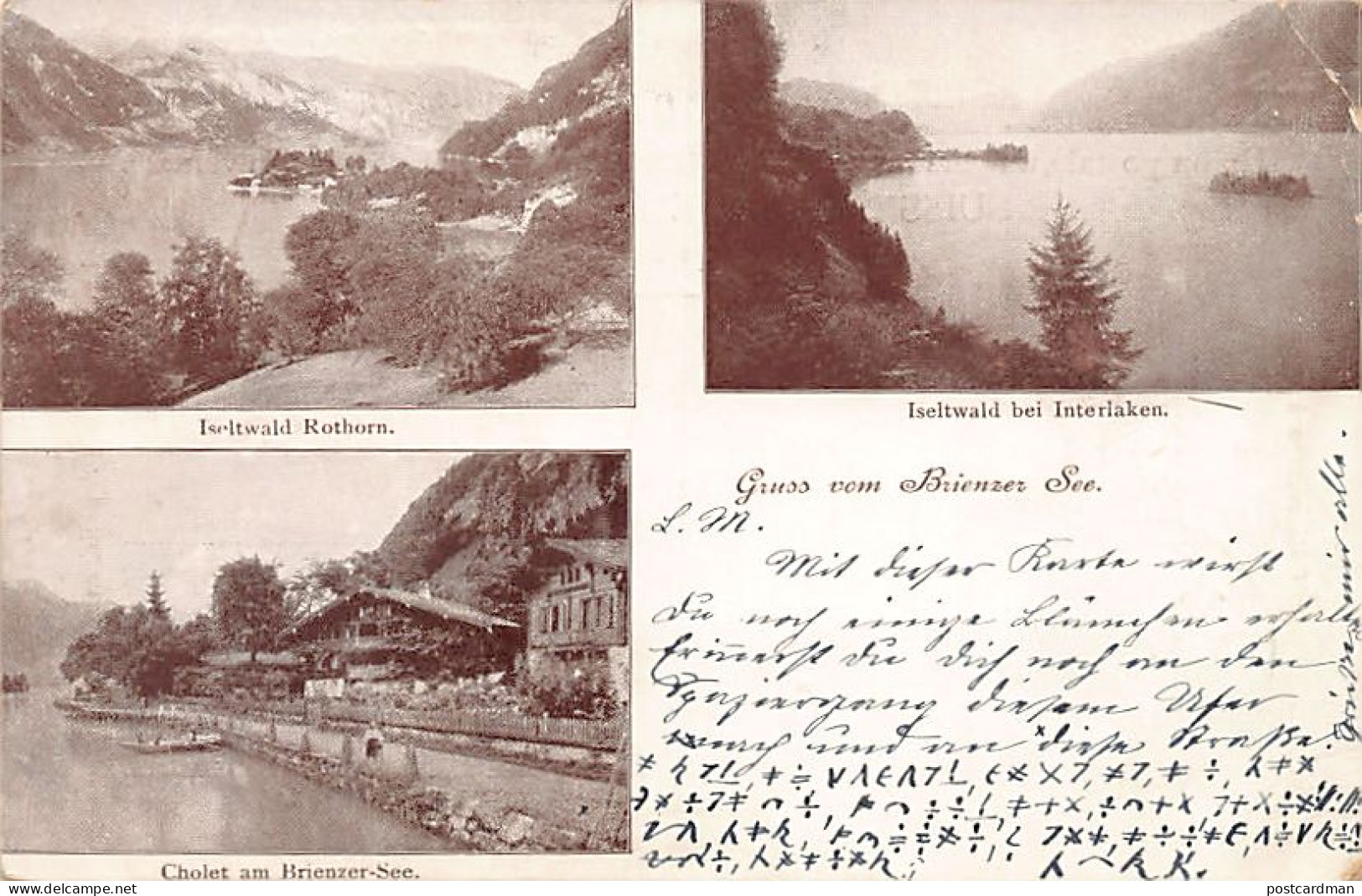 Schweiz - Iseltwald (BE ) Mehrfachansicht - Cholet Am Brienzer See - Bei Interlaken - Bei Rothorn - Verlag Unbekannt  - Iseltwald