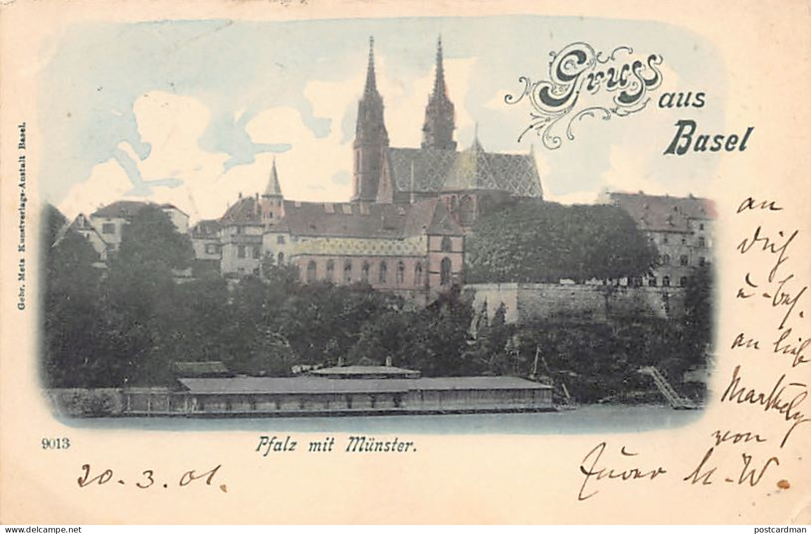 Schweiz - Basel - Pfalz Mit Münster - Verlag Gebr. Metz 9013 - Basel