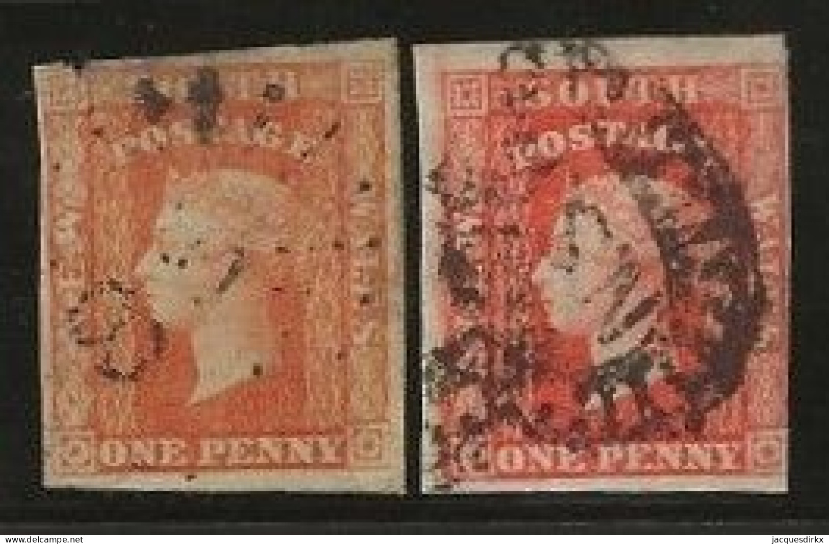 New South Wales      .   SG    .   107/108 (2 Scans)       .   O      .     Cancelled - Gebruikt