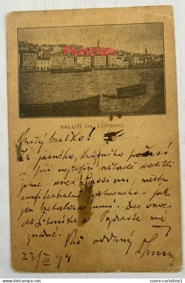 Istria - Lussin - Lussinpiccolo - Prva Razglednica - First Postcard - Prima Cartolina - Vg 1894. - Croatie