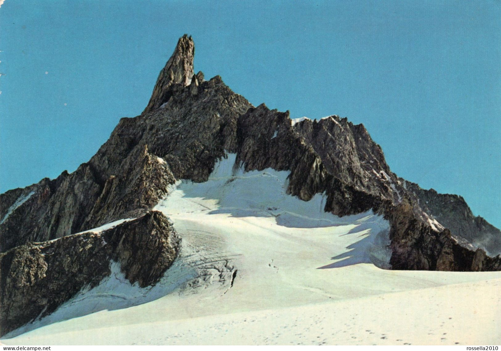 CARTOLINA 1972 ITALIA VALLE D' AOSTA COURMAYEUR DENTE DEL GIGANTE Italy Postcard ITALIEN AK - Aosta