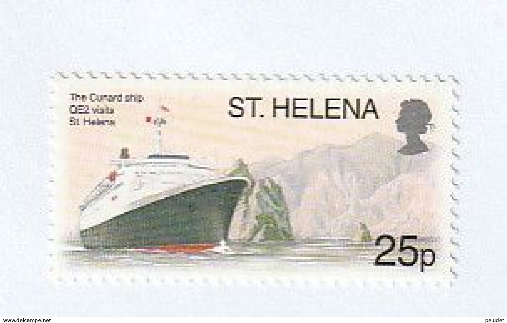 St Helena - 2003 - "QE2" (cruise Liner) Off St. Helena - 1 V. ** MI 857 - Saint Helena Island