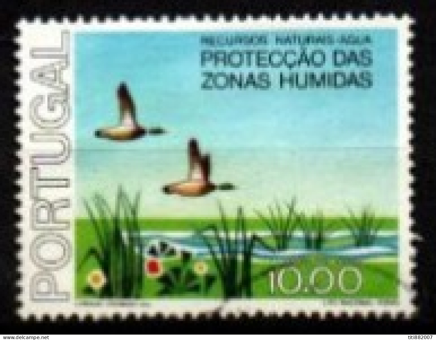 PORTUGAL    -   1976.    Y&T N° 1318 Oblitéré.  Oiseaux D'eau - Usado