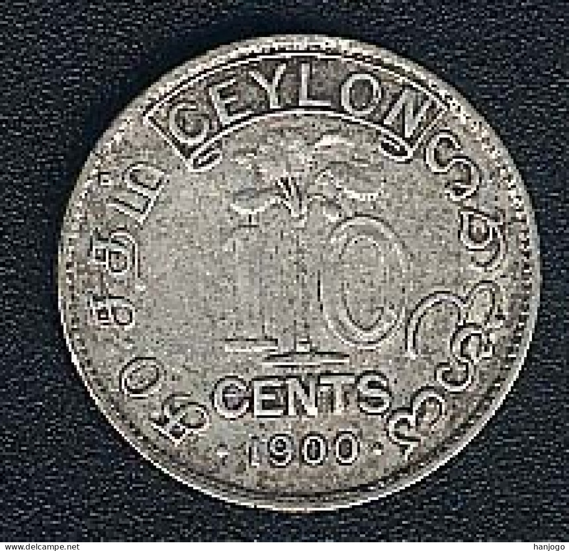 Ceylon (Sri Lanka), 10 Cents 1900, Silber - Sri Lanka