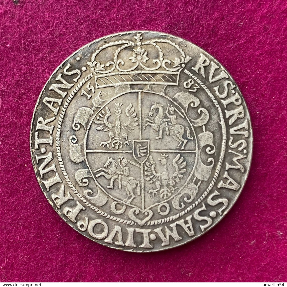 Replik Siebenbürger Taler 1650 Stephan Rex 39 X 2,5 Mm - Fictifs & Spécimens