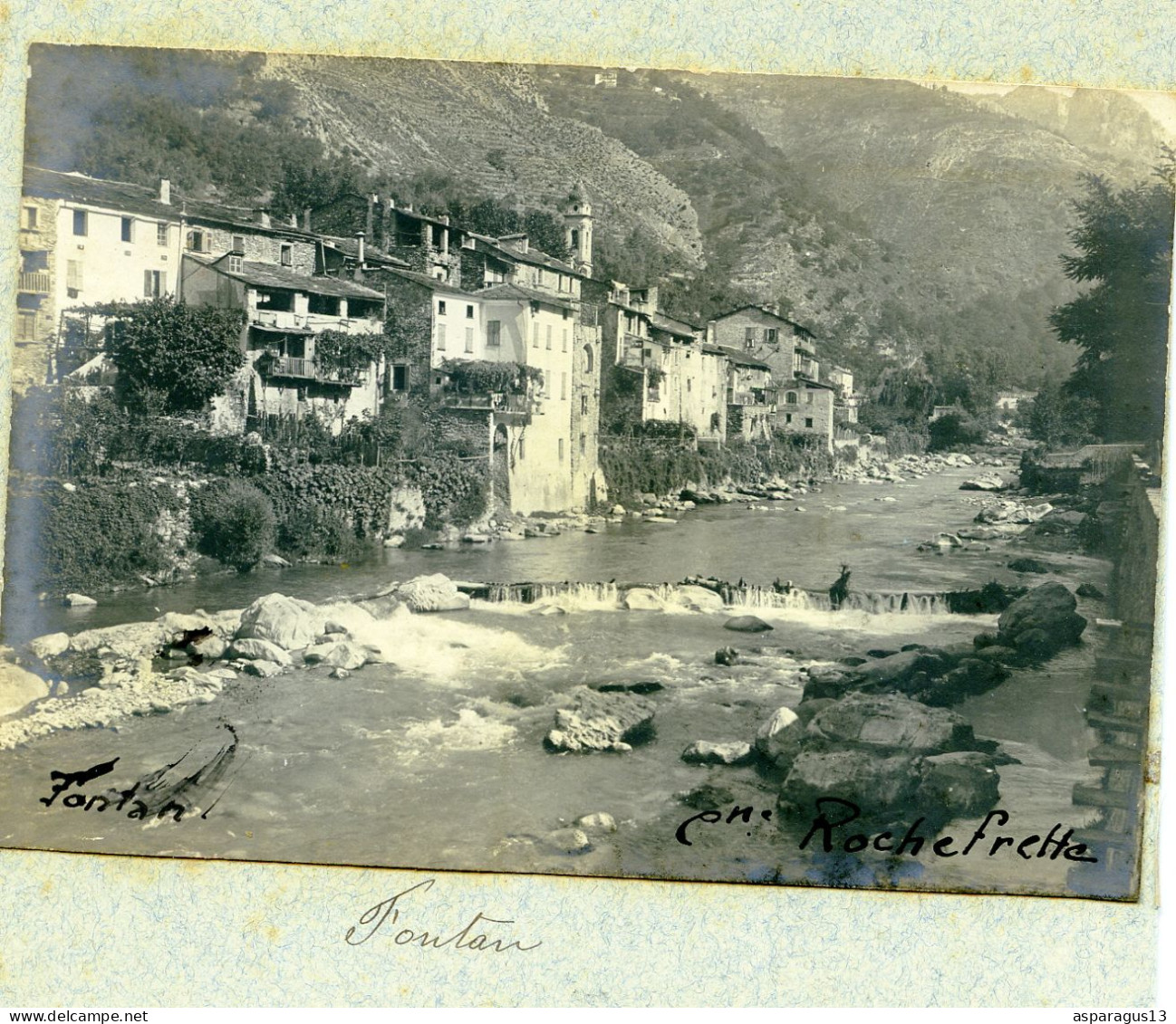 Fontan Saorge 1901 Photo 11,5x8 - Autres & Non Classés