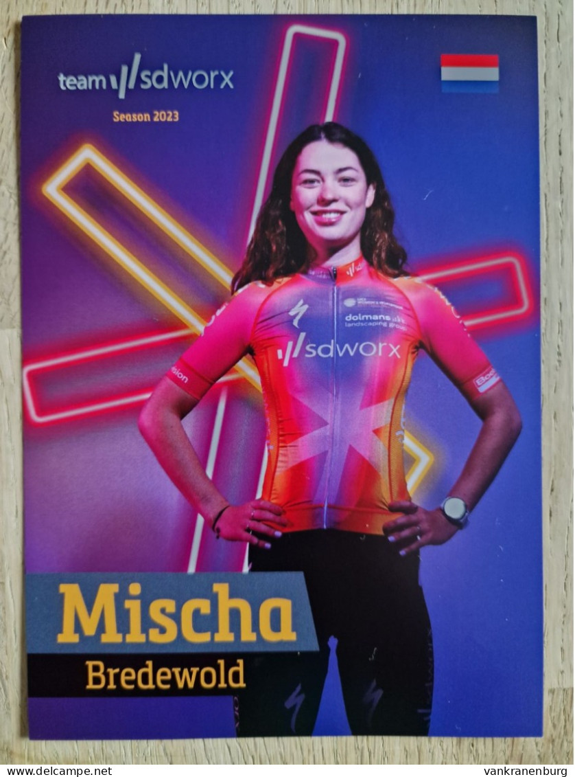 Card Mischa Bredewold - Team SDWorx - SD Worx - 2023 - Women - Cycling - Cyclisme - Ciclismo - Wielrennen - Cyclisme