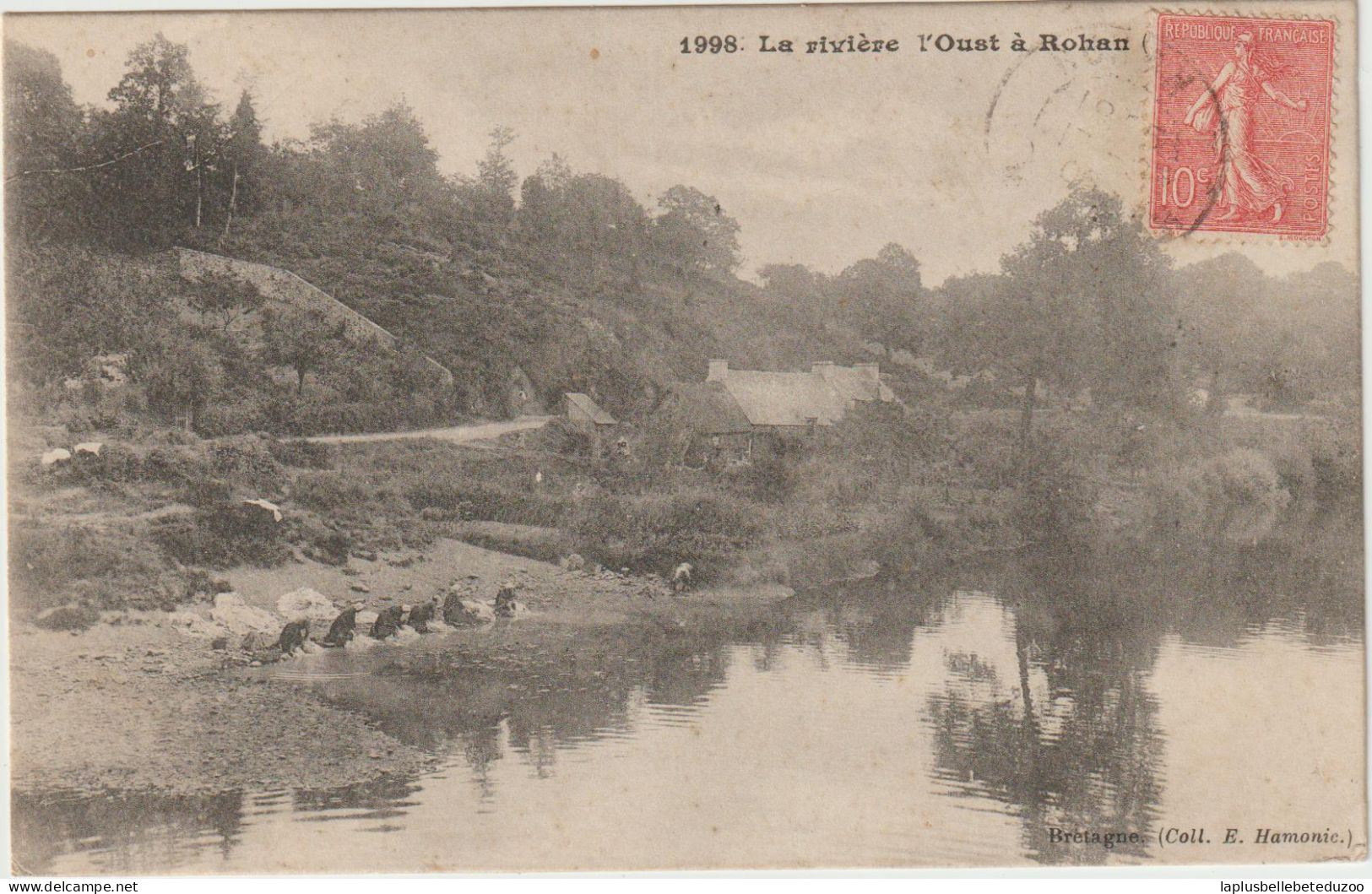 CPA - 56 - ROHAN - L'OUST à ROHAN - Lavandières - 1906 - Rohan