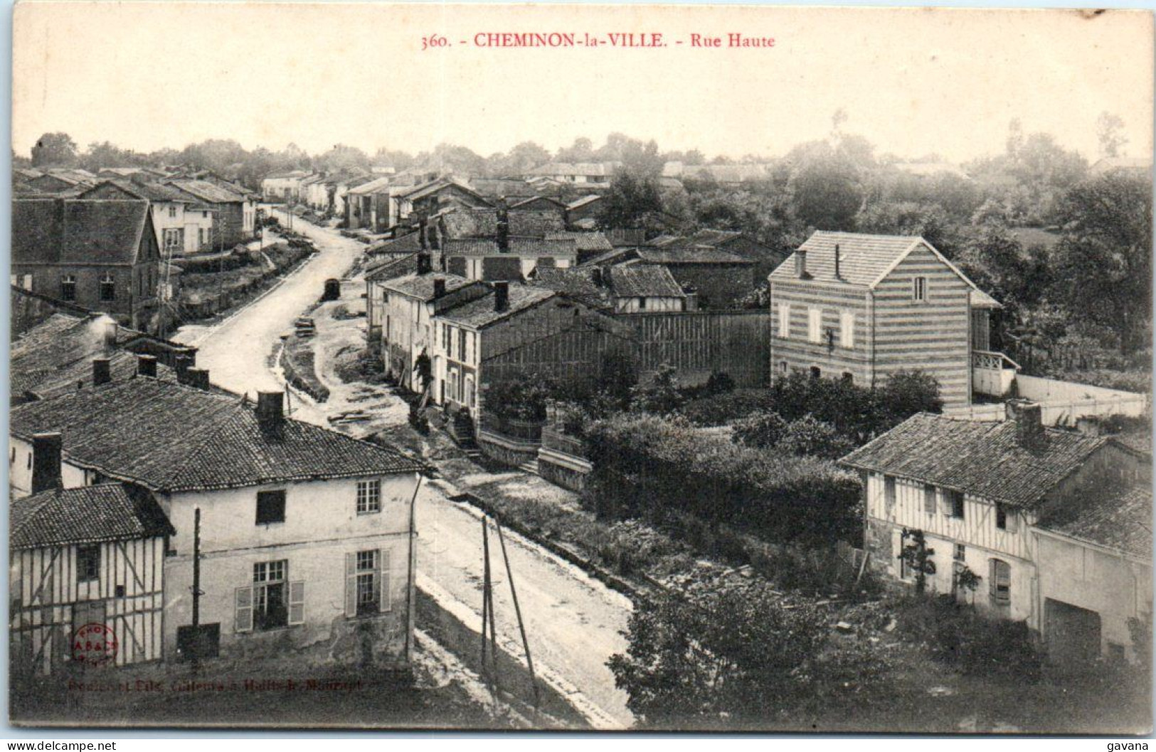 51 CHEMINON-la-VILLE - Rue Haute  - Andere & Zonder Classificatie