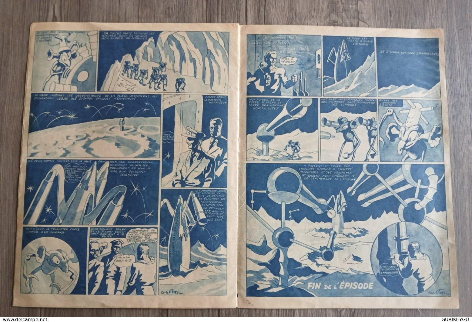 rarissime bd Les exploits de Radar n° 3  Panique dans la Lune EO 25/03/1947 BOB VINELL BIEN ++