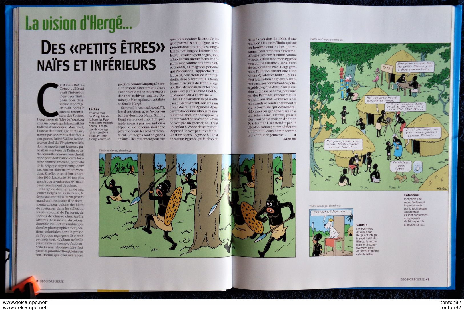 GÉO Hors Série - TINTIN - Les Peuples du Monde vus par les héros d' Hergé -  ( 2015 ) .
