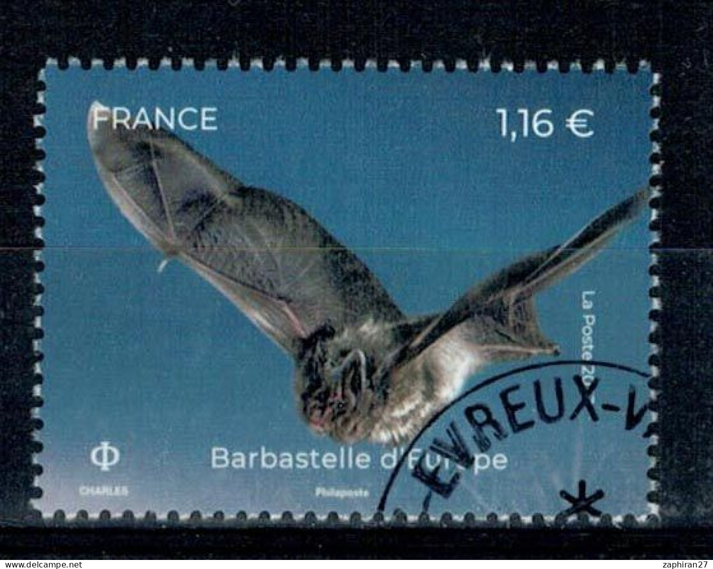 2023 BARBASTELLE CHAUVE SOURIS OBLITERE CACHET ROND #234# - Used Stamps