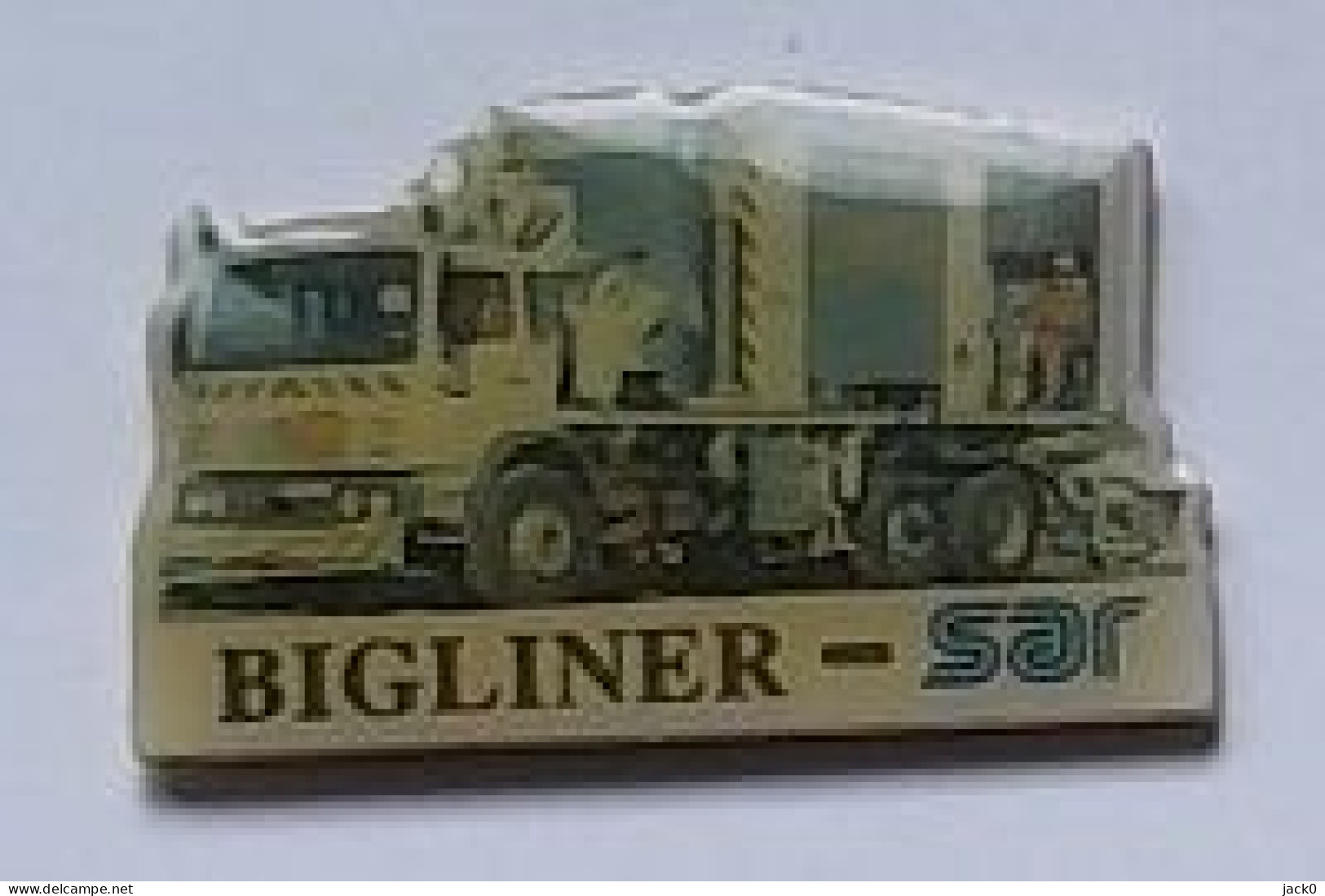 Pin' S  Transport  Camion  Blanc  B IGLINER - SAR - Transport Und Verkehr