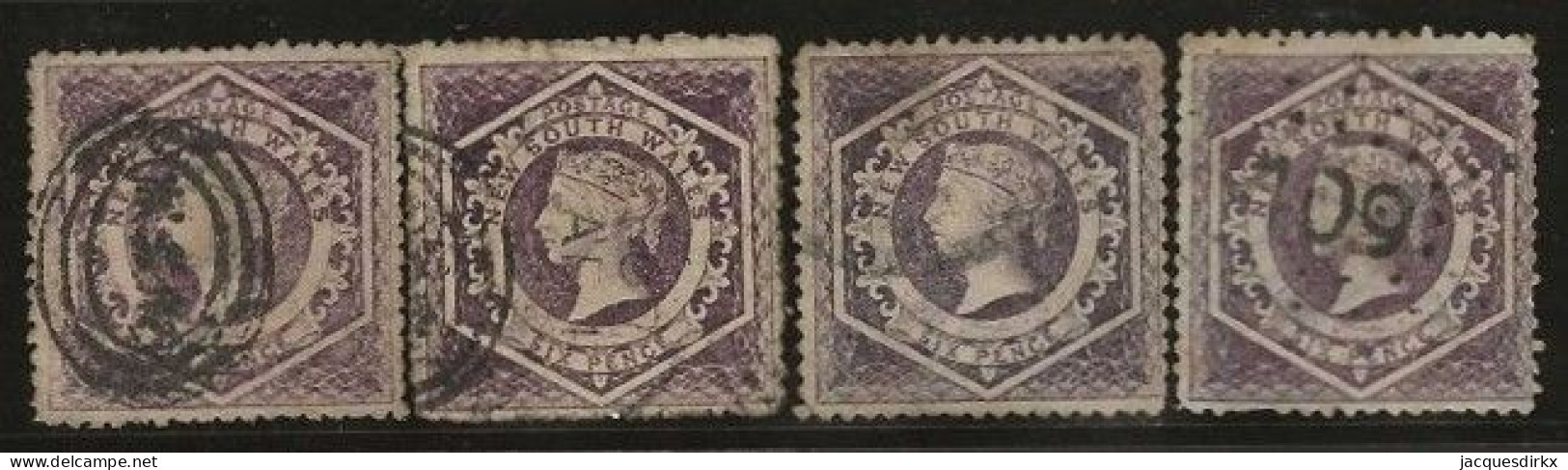 New South Wales      .   SG    .   164  4x      .   O      .     Cancelled - Used Stamps