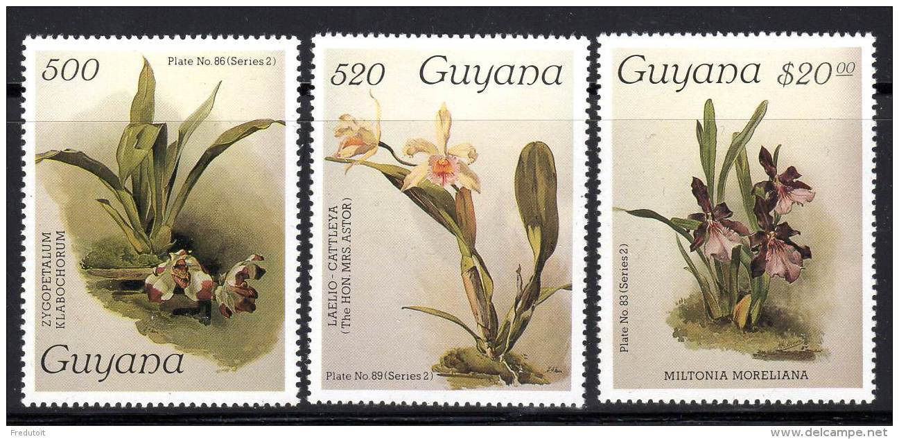 GUYANA - N°1624/6 ** (1987) XV - Orchidées - Guyana (1966-...)