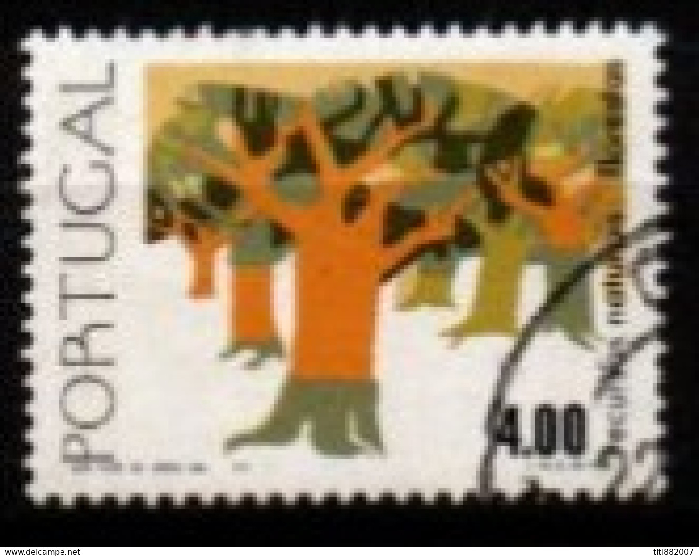 PORTUGAL    -   1977.    Y&T N° 1334 Oblitéré .Récolte Du Liège - Used Stamps