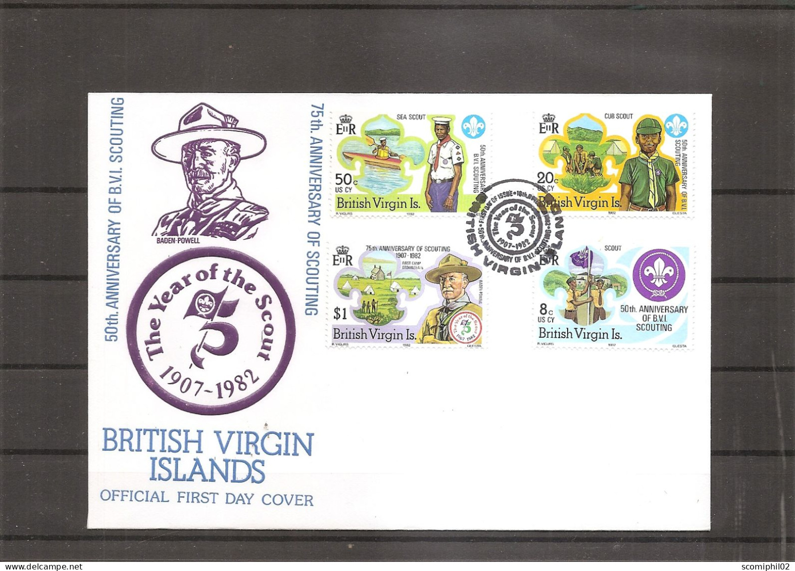 Iles Vierges Britanniques - Scoutisme ( FDC De 1982 à Voir) - British Virgin Islands