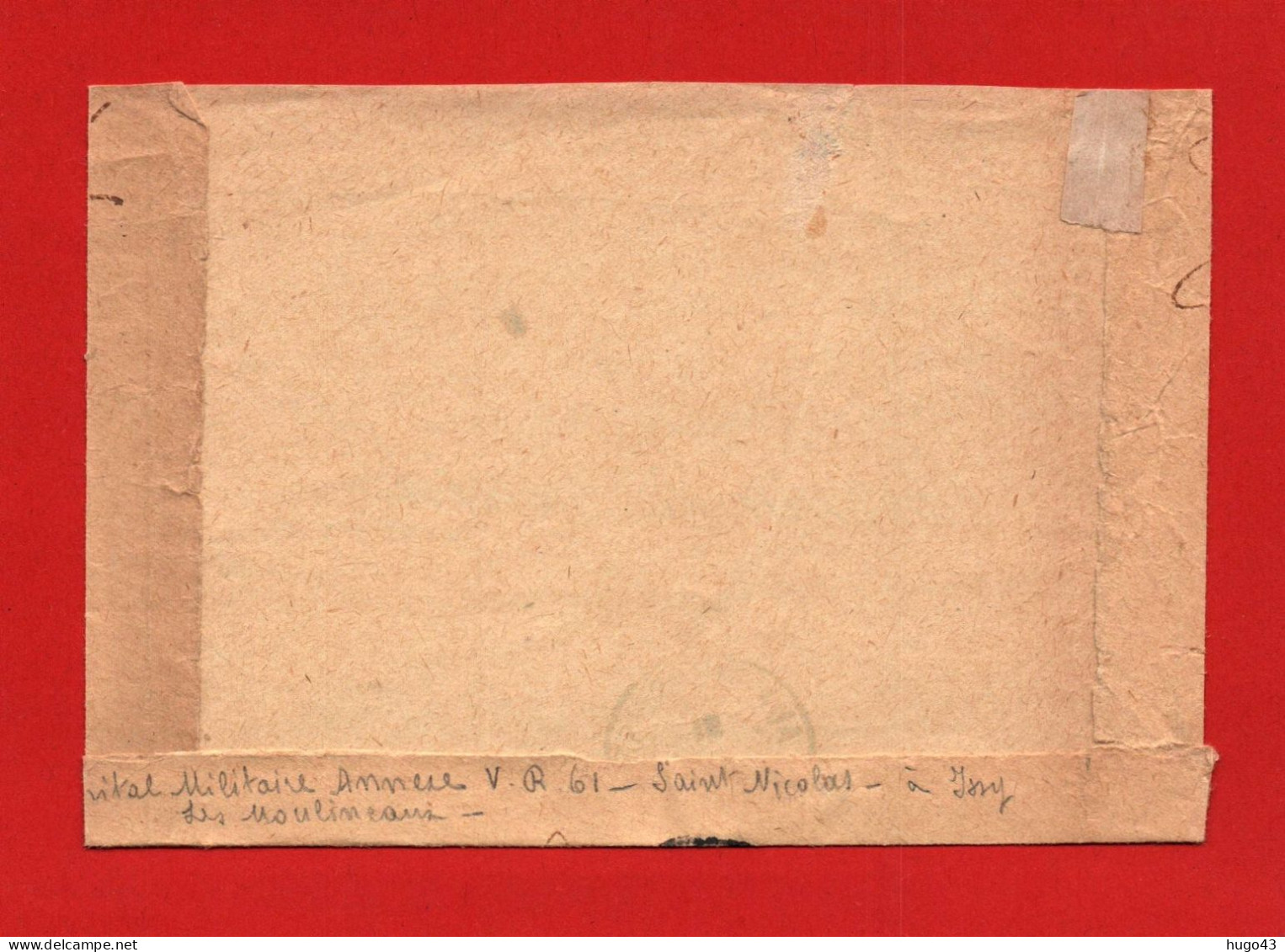 DEVANT D' ENVELOPPE - PHARMACIEN PRICIPAL AUBOIS - 1916 - Lettres & Documents