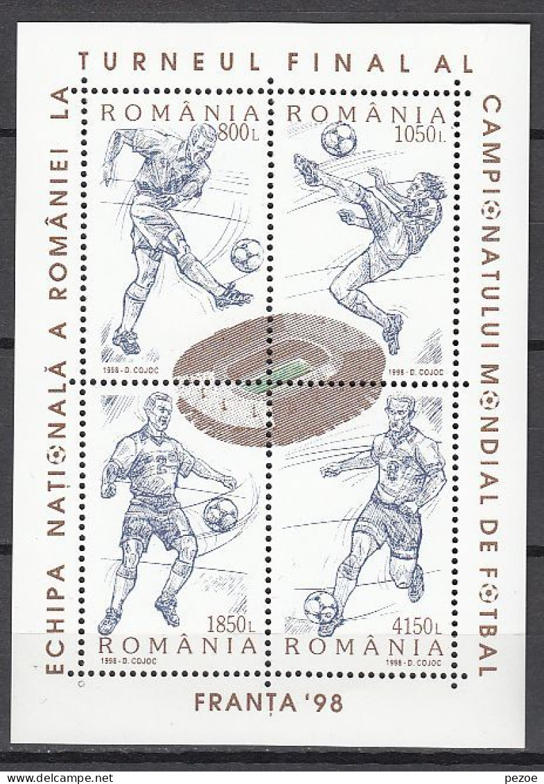 Football / Soccer / Fussball - WM 1998:  Rumänien  Bl ** - 1998 – France
