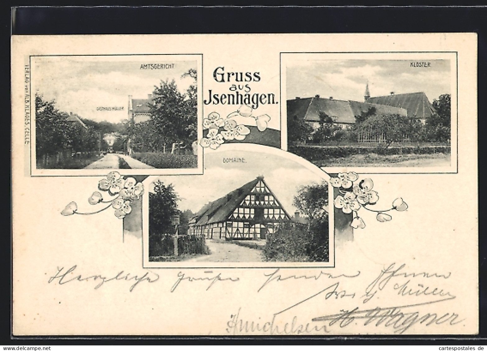 AK Isenhagen, Amtsgericht Und Gasthaus Müller, Domäne, Kloster  - Autres & Non Classés