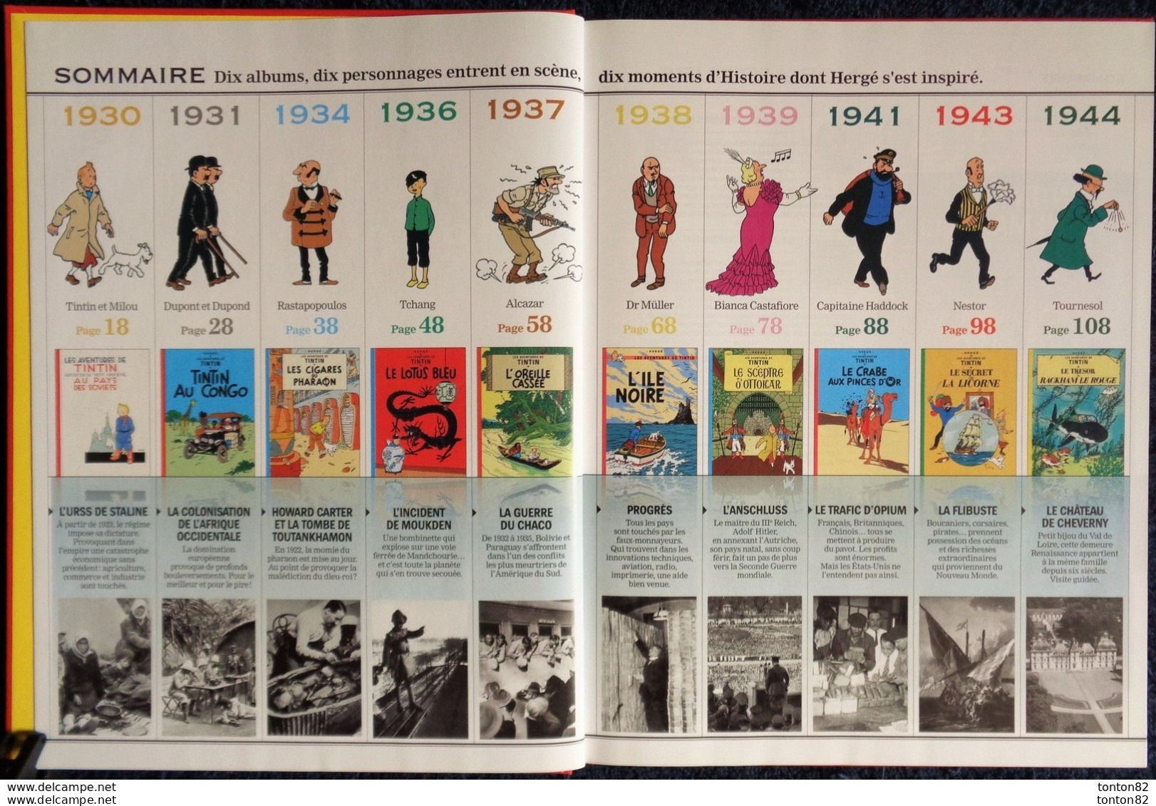 Le Point / Historia - Les Personnages De TINTIN Dans L'Histoire - Les événements De 1930 à 1944 Qui Ont Inspiré Hergé . - Tintin