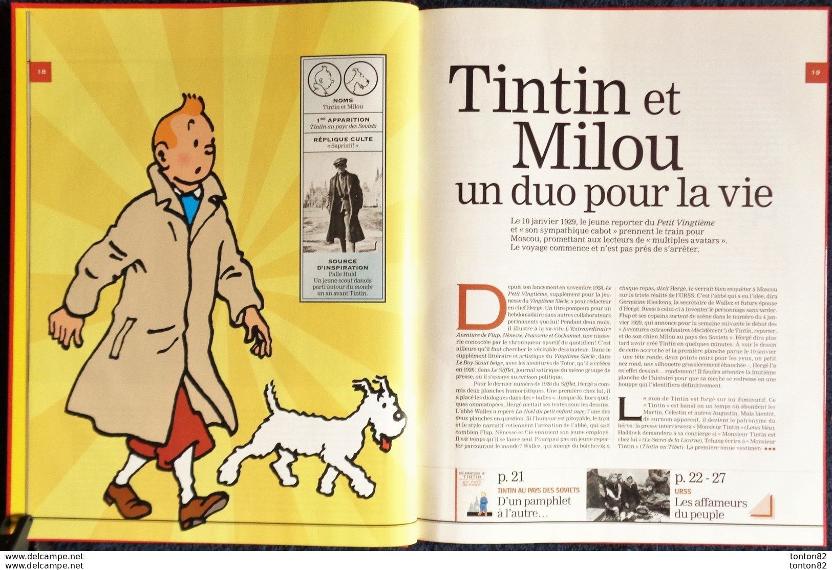 Le Point / Historia - Les personnages de TINTIN dans l'Histoire - Les événements de 1930 à 1944 qui ont inspiré Hergé .