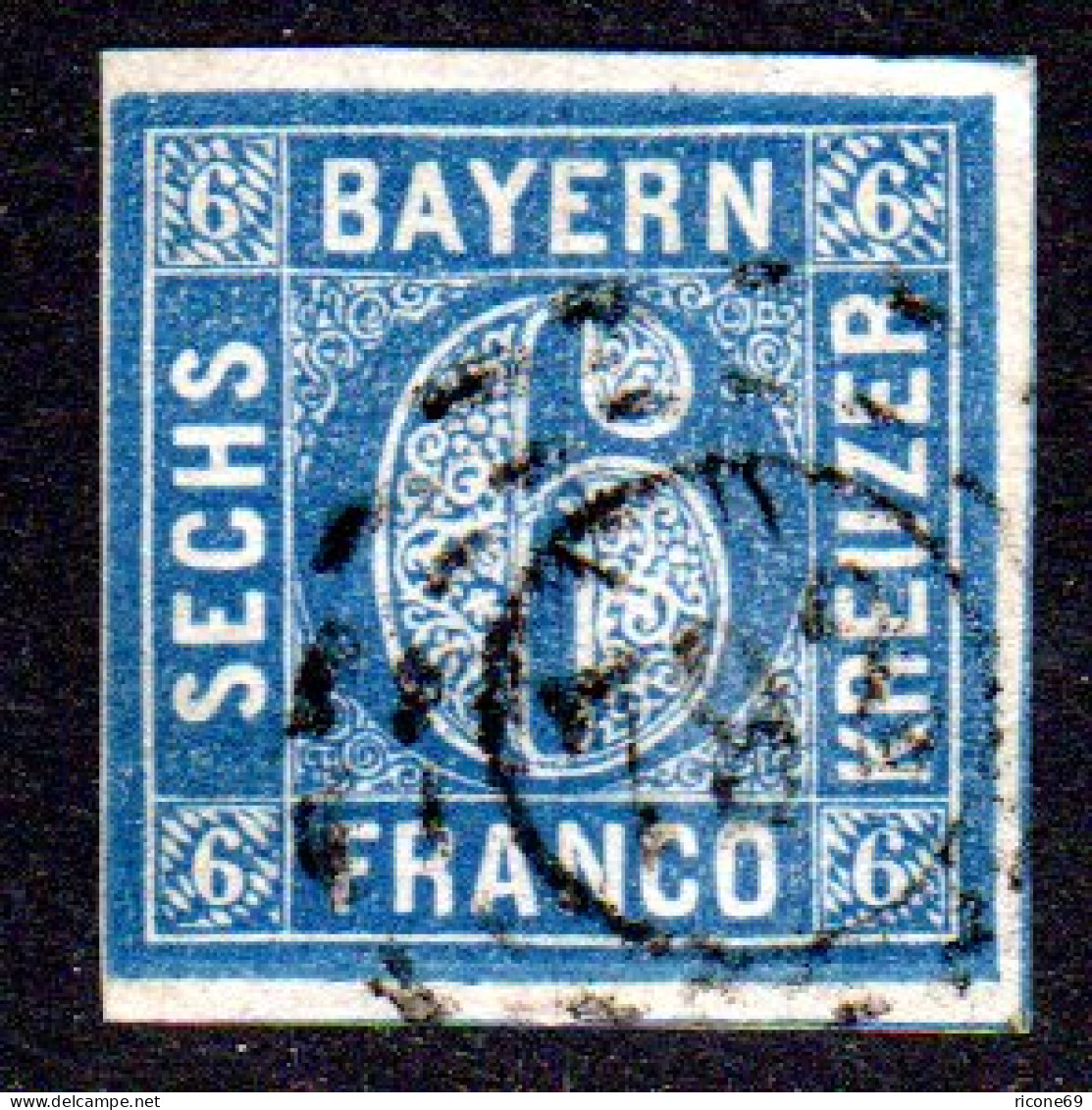 Bayern, OMR 782 SCHWARZHOFEN (Opf.) Auf Voll-/ Breitrandiger 6 Kr.  - Used
