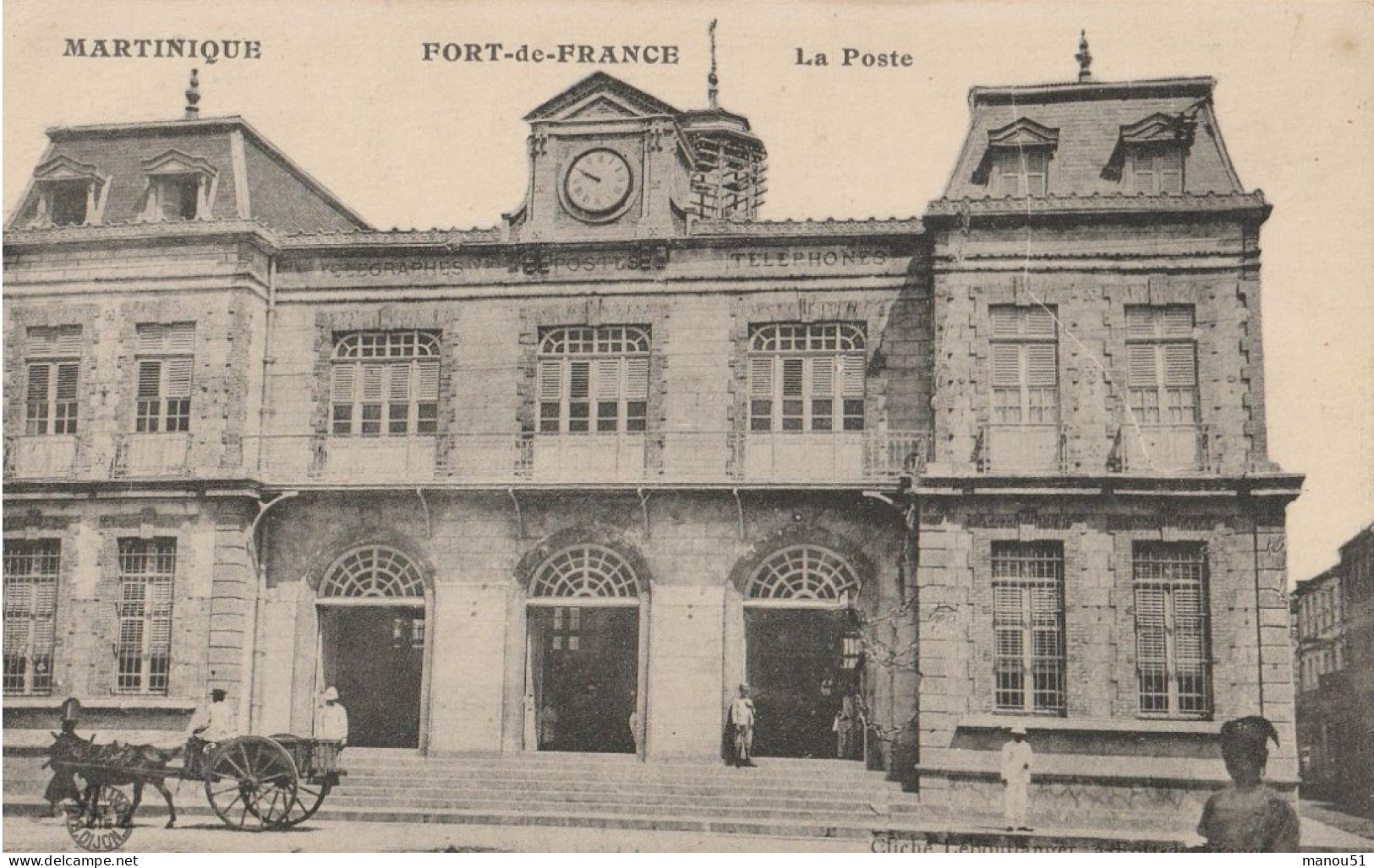 Martinique - FORT DE FRANCE : La Poste - Fort De France