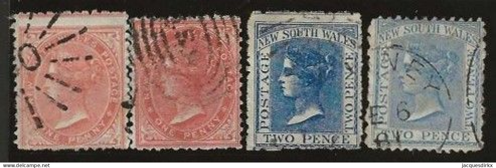 New South Wales      .   SG    .    207/210     .   O      .     Cancelled - Used Stamps