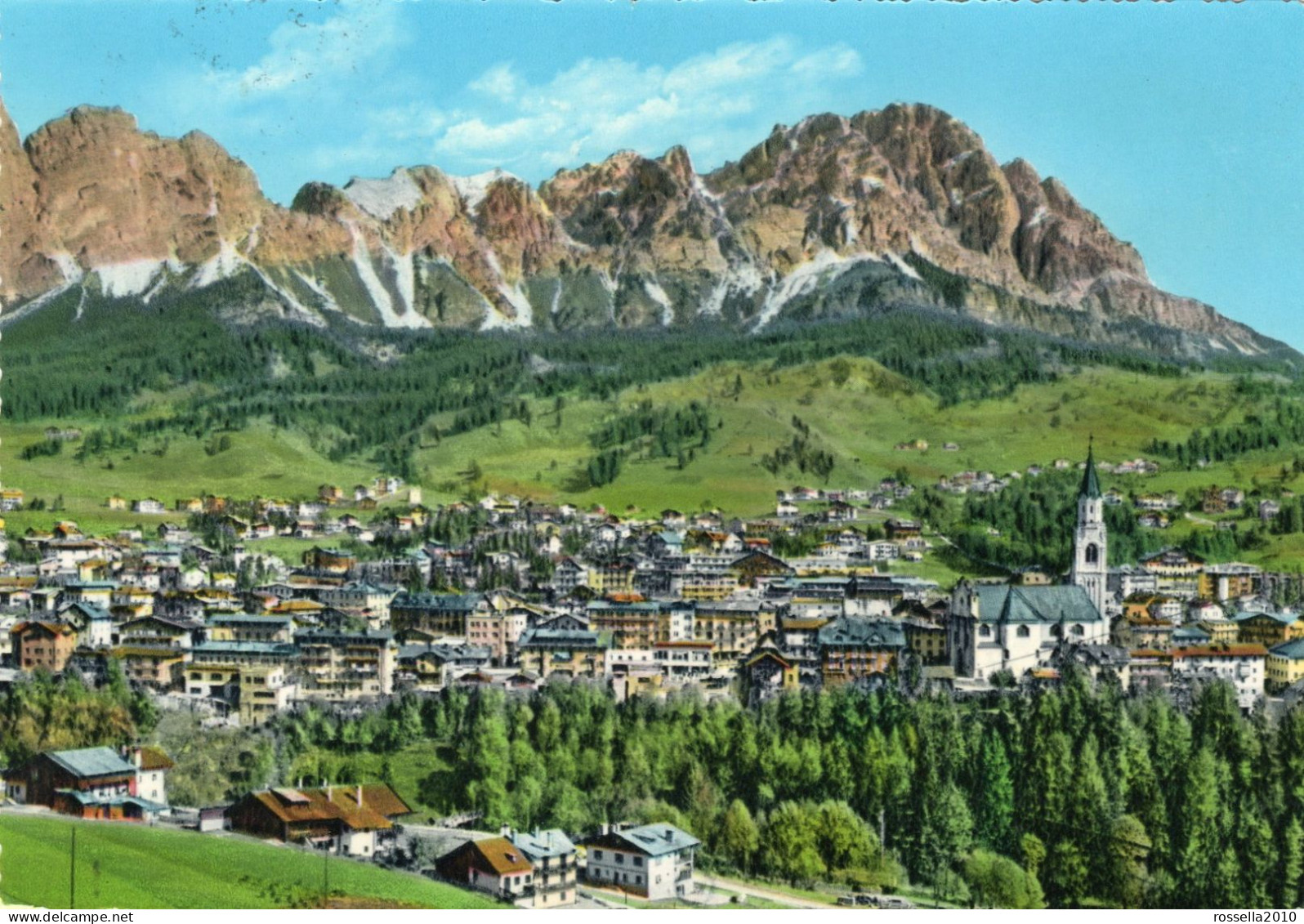 CARTOLINA 1966 ITALIA BELLUNO CORTINA D'AMPEZZO MONTE CRISTALLO Italy Postcard ITALIEN ANSICHTSKARTEN - Belluno