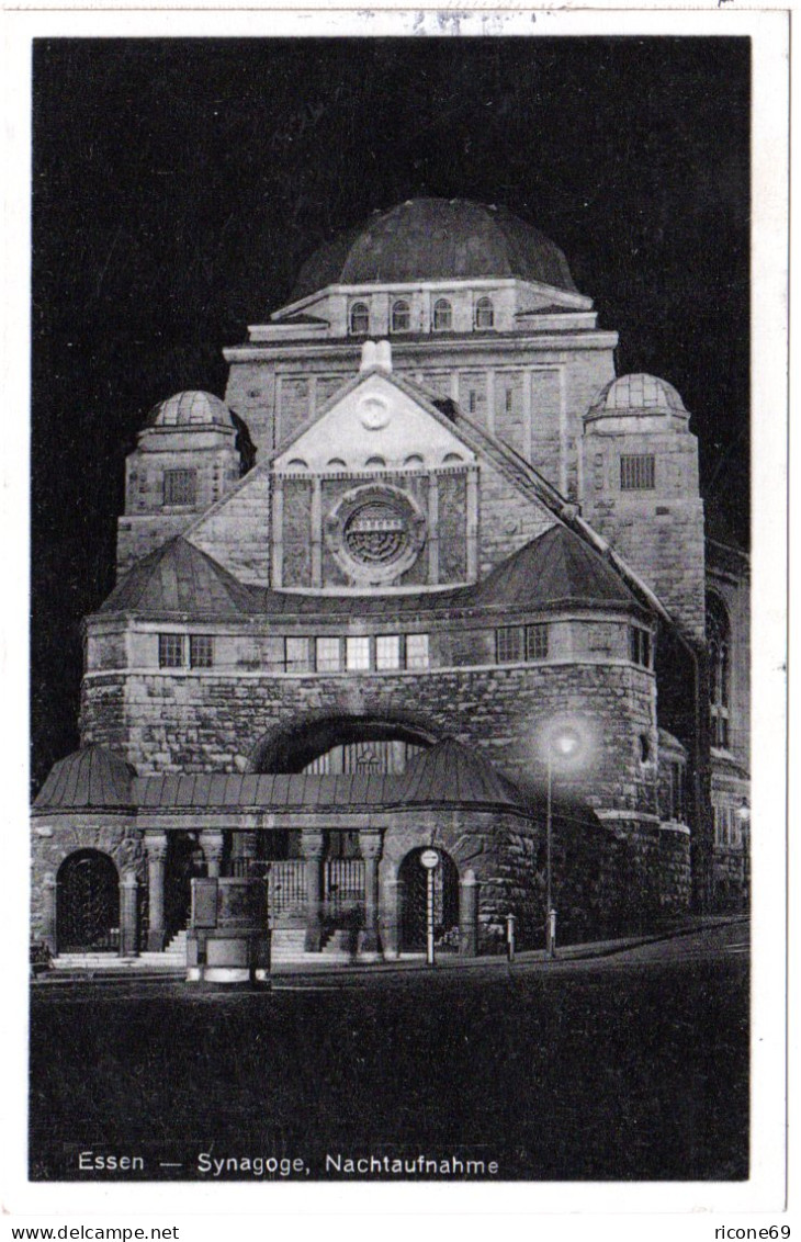 Essen, Synagoge, 1932 Gebr. 6 Pf. Privatganzsachenkarte - Briefe U. Dokumente