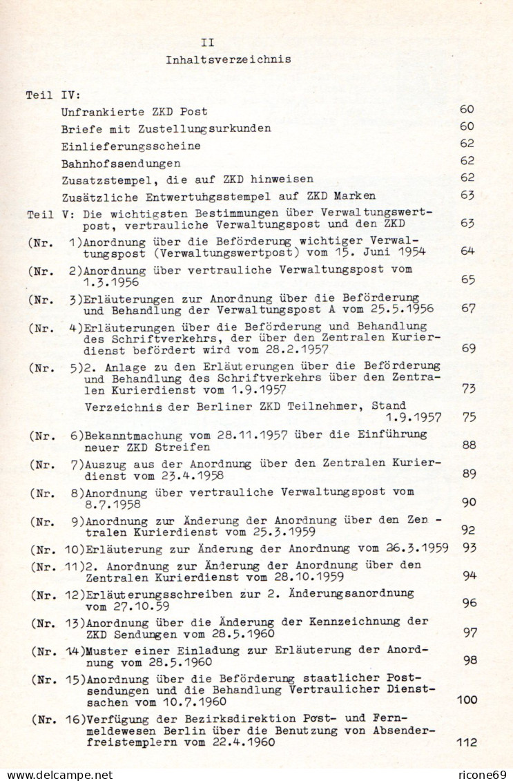 Heimann, Die Marken Des Zentralen Kurierdienstes Und Ihre Vorläufer, Teil II - Covers & Documents