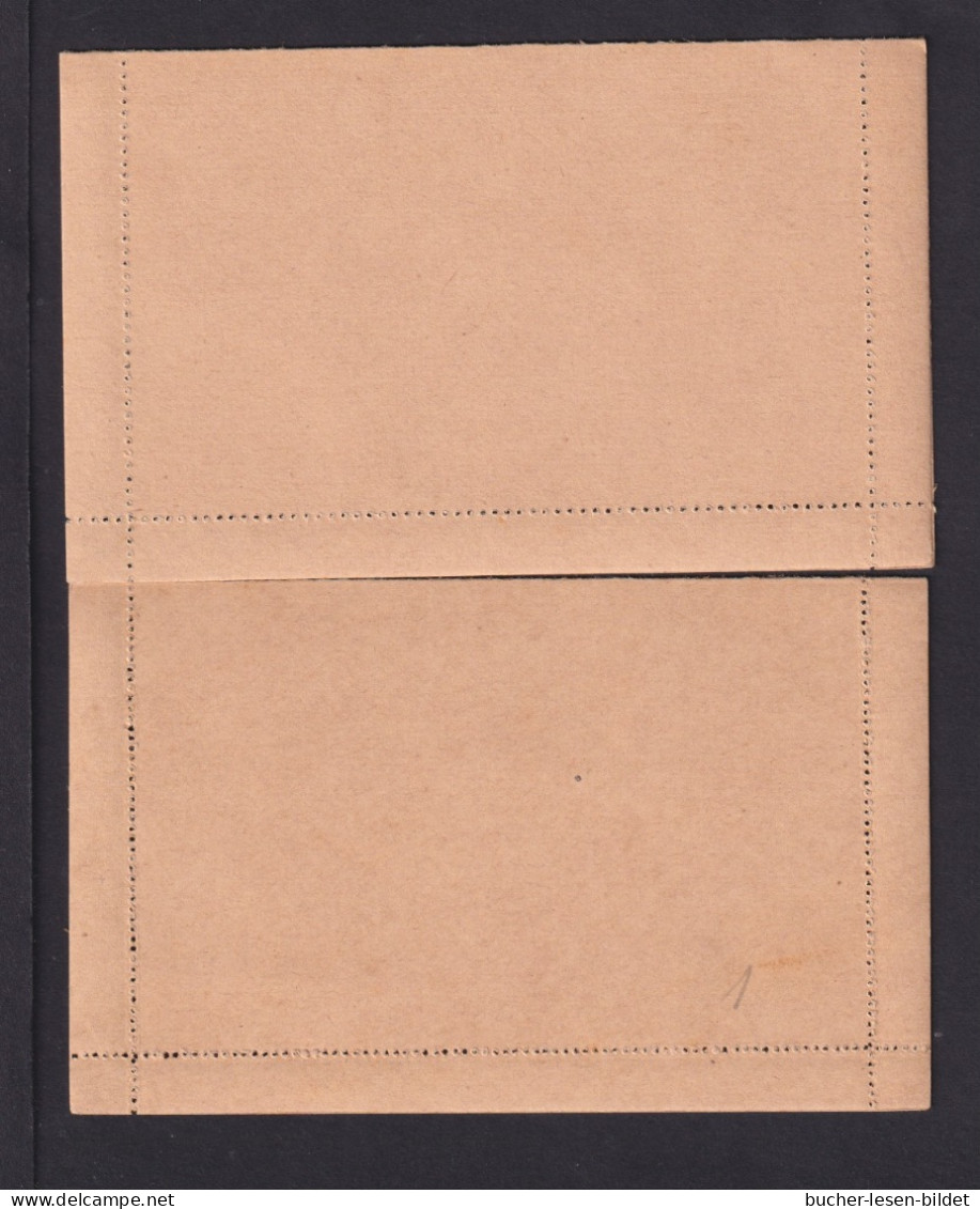 15 C. Ganzsache (K 1I + III) In 2 Verschiedenen Typen - Ungebraucht - Covers & Documents