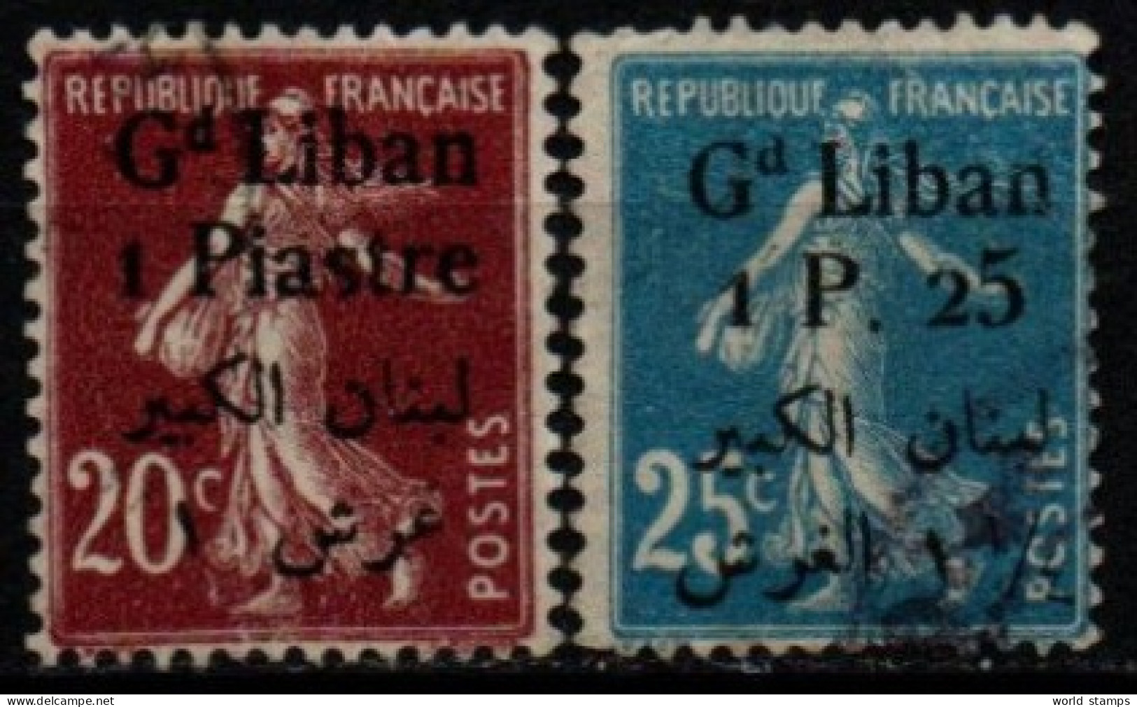 GRAND LIBAN 1924-5 O - Usati