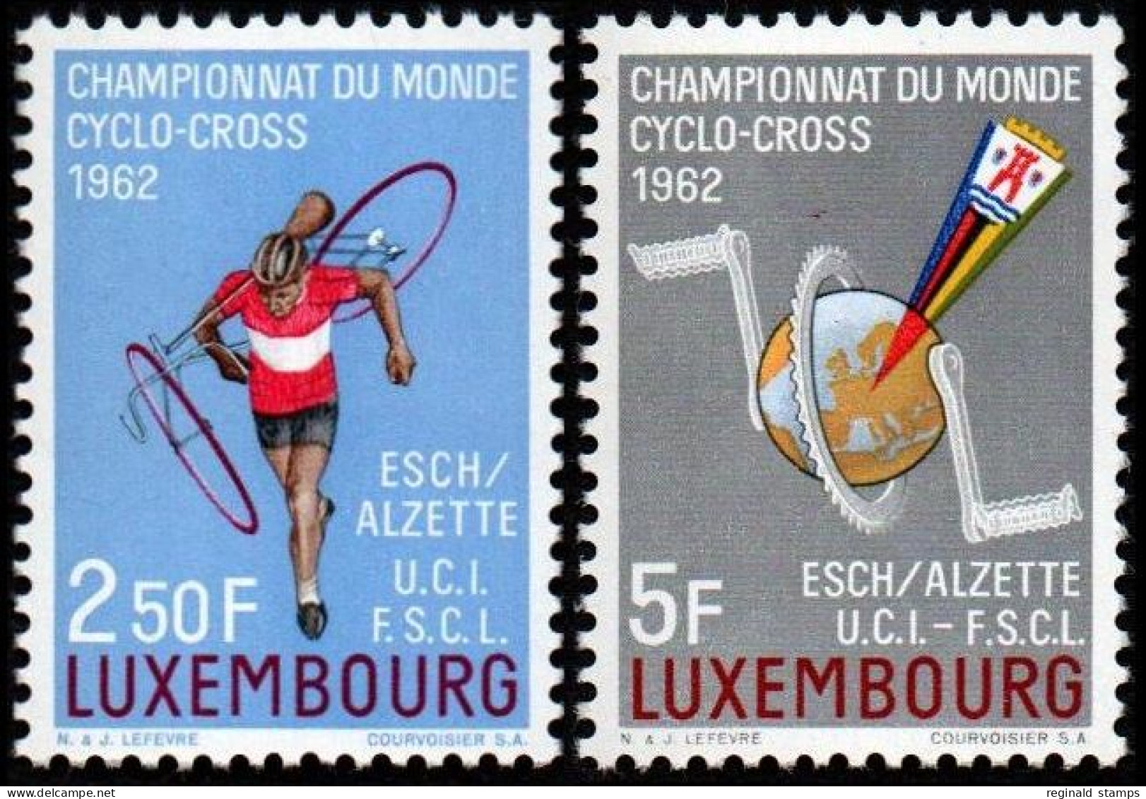 Luxembourg 1962 Cycle-Cross, MNH ** Mi 655/56 (Ref: 1156) - Unused Stamps