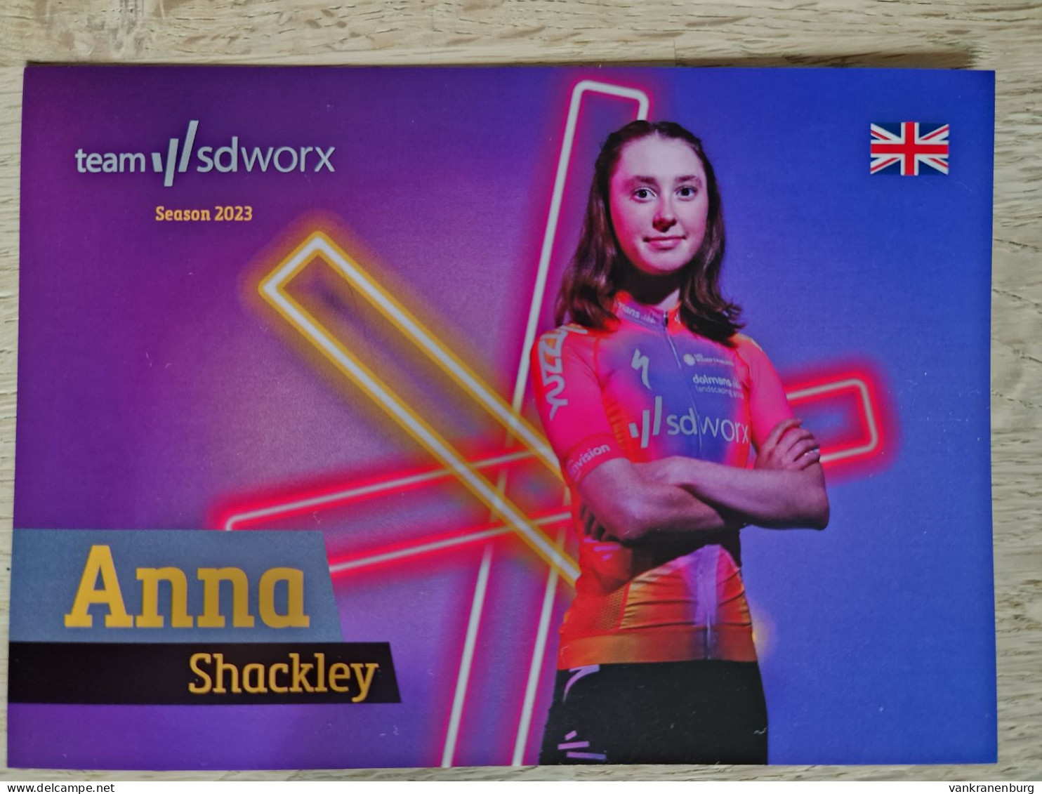 Card Anna Shackley - Team SDWorx - SD Worx - 2023 - Women - Cycling - Cyclisme - Ciclismo - Wielrennen - Cyclisme