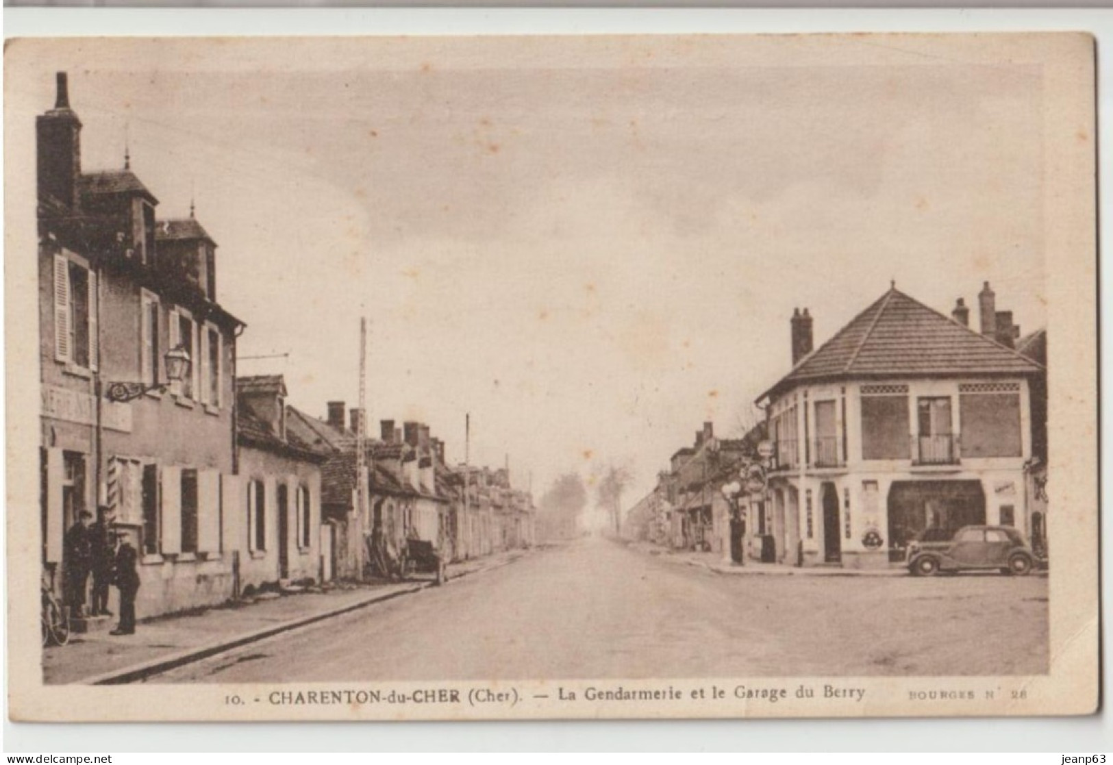 10. - CHARENTON-du-CHER - La Gendarmerie Et Le Garage Du Berry - Other & Unclassified